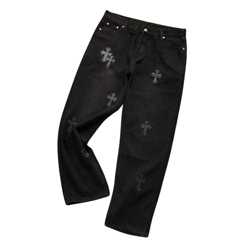 Calça Chrome Hearts "Black Baggy"