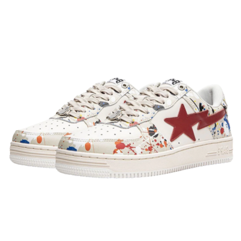 Bape Sta M1 “Paint Splatter - Ivory“