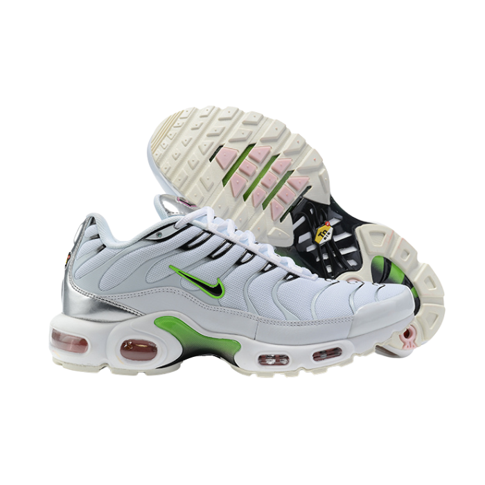 Air Max Plus TN1 “White Neon Metallic Silver“