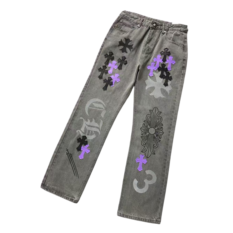 Calça Chrome Hearts "Tripple Sword"