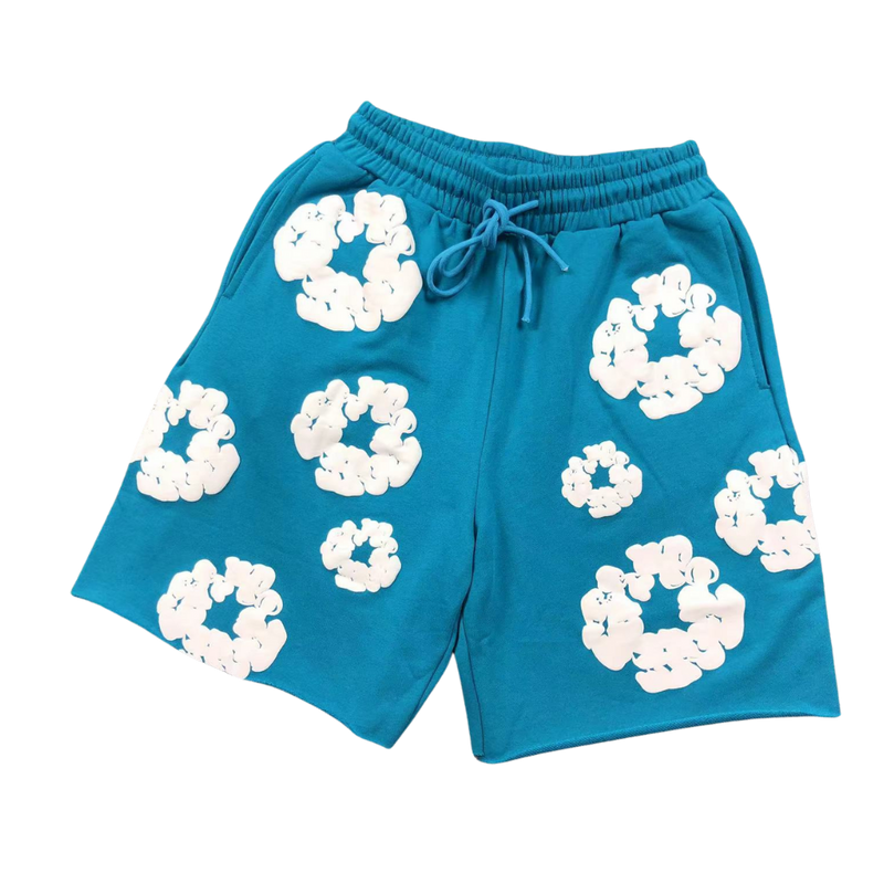 Short Denim Tears "Cyan Blue Wreath"