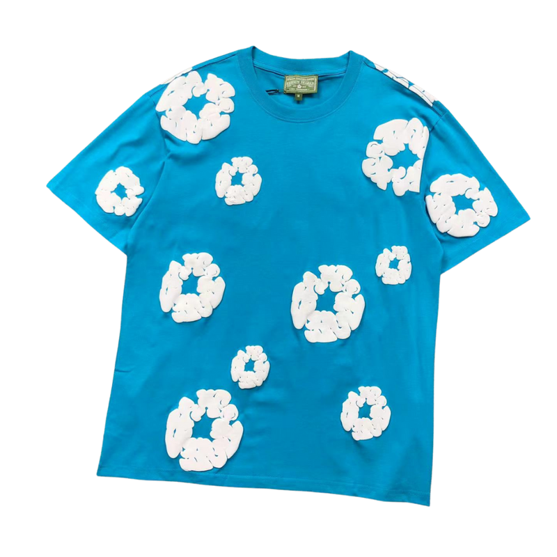 Camiseta Denim Tears "Cyan Blue Wreath"