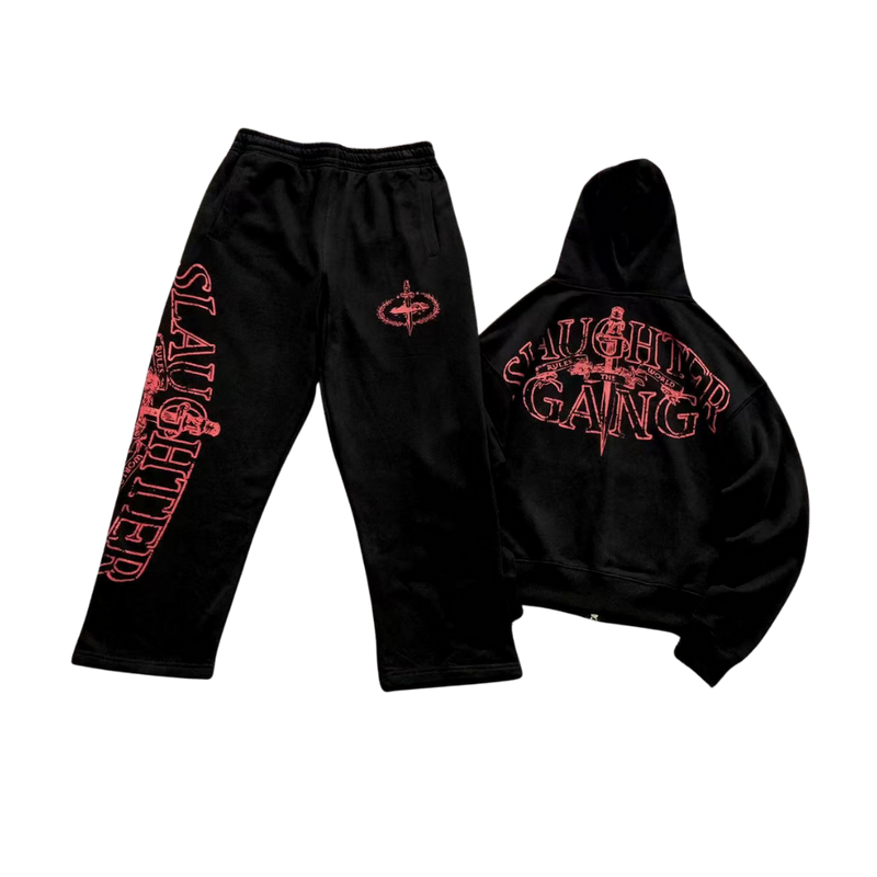 Conjunto Corteiz "Slaughter Gang 21 Savage"