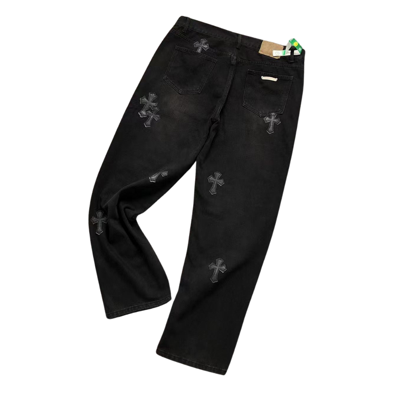 Calça Chrome Hearts "Black Baggy"