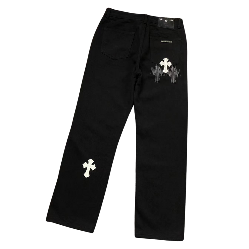 Calça Chrome Hearts "Black Basic"