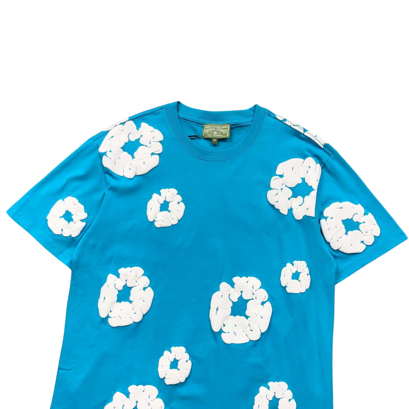 Camiseta Denim Tears "Cyan Blue Wreath"