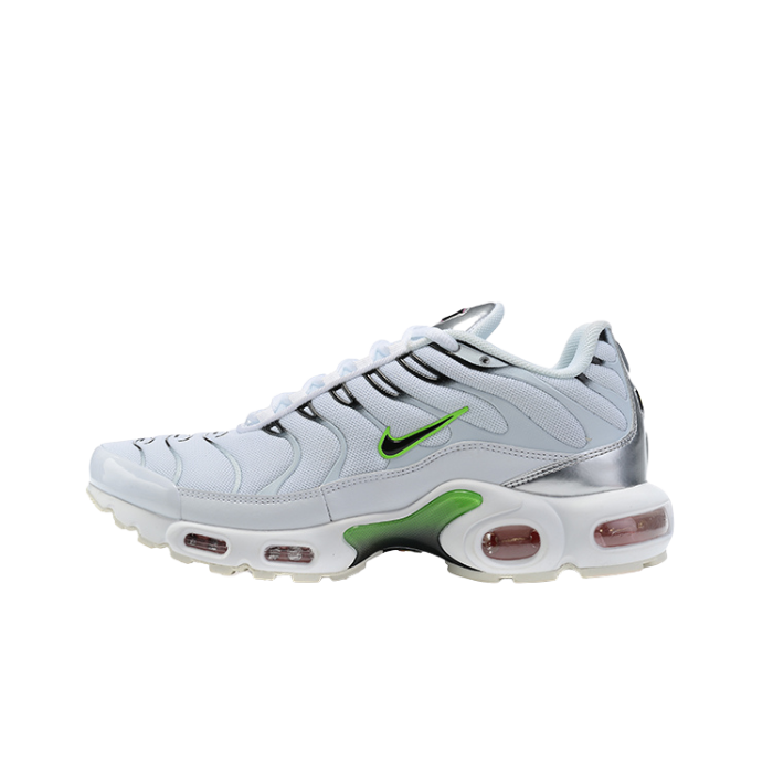 Air Max Plus TN1 “White Neon Metallic Silver“