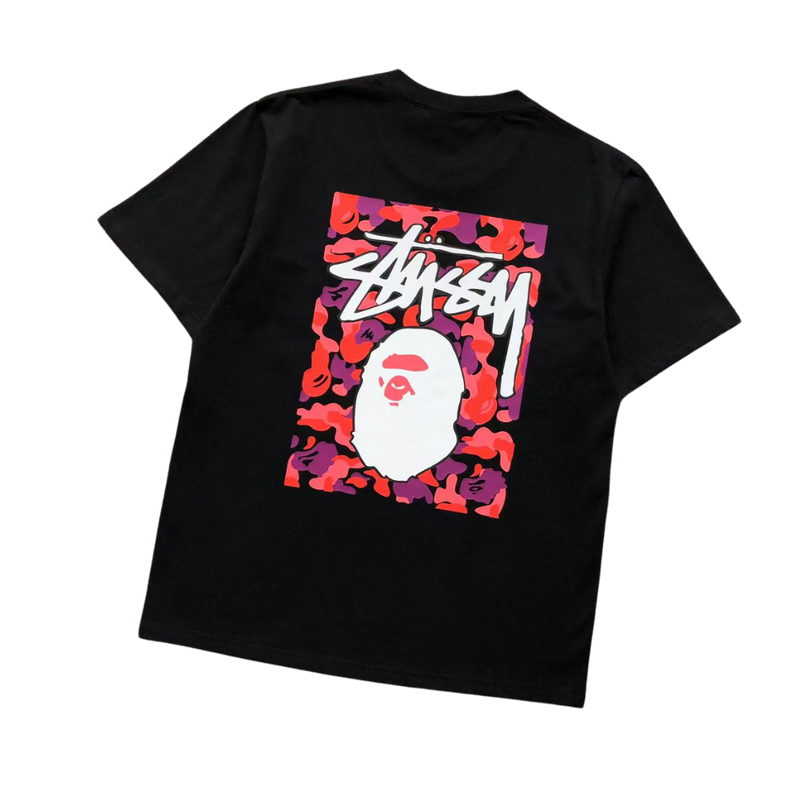 Camiseta Bape × Stussy "Frame"