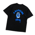 Camiseta Bape × Stussy "Blue Camo"