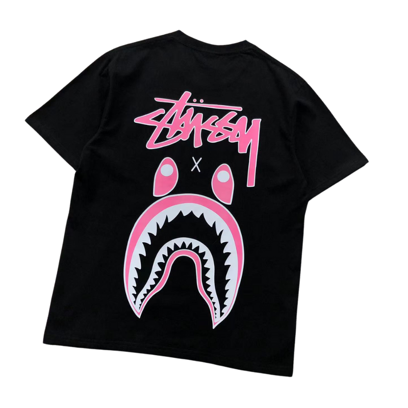 Camiseta Bape × Stussy "Shark"