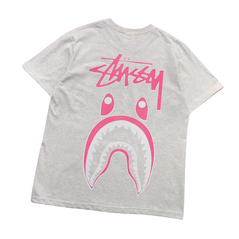 Camiseta Bape × Stussy "Shark"