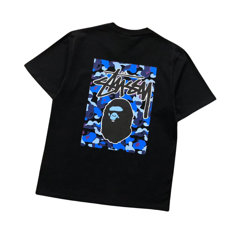 Camiseta Bape × Stussy "Frame"