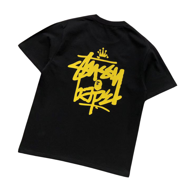 Camiseta Bape × Stussy "Crown"