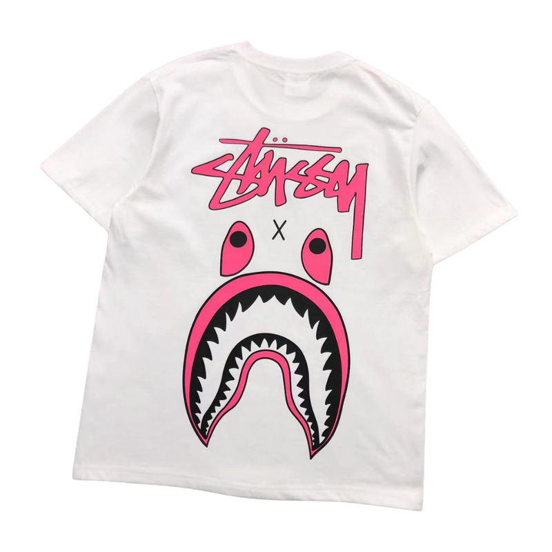 Camiseta Bape × Stussy "Shark"