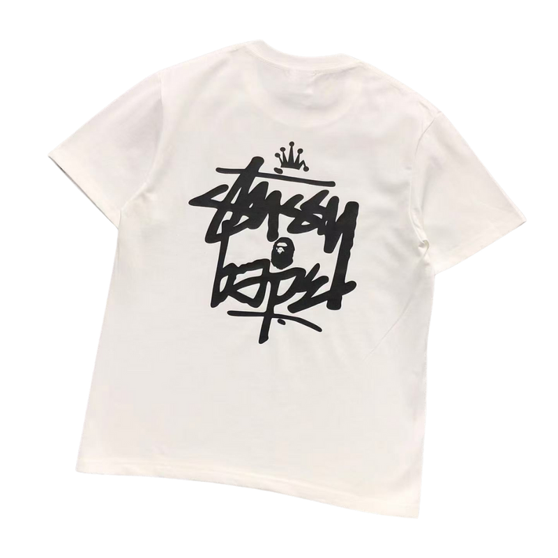 Camiseta Bape × Stussy "Crown"