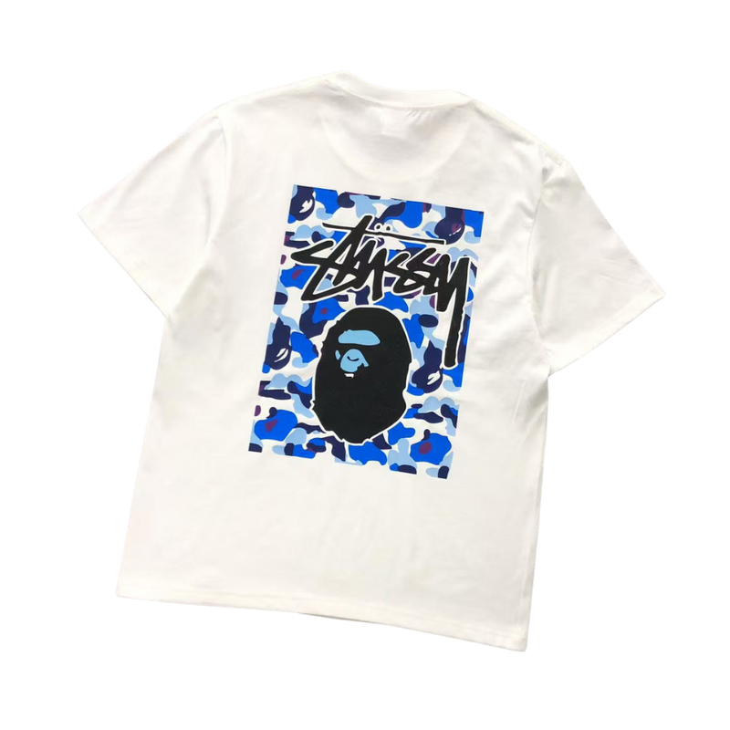 Camiseta Bape × Stussy "Frame"