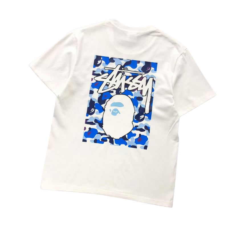 Camiseta Bape × Stussy "Frame"