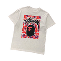 Camiseta Bape × Stussy "Frame"