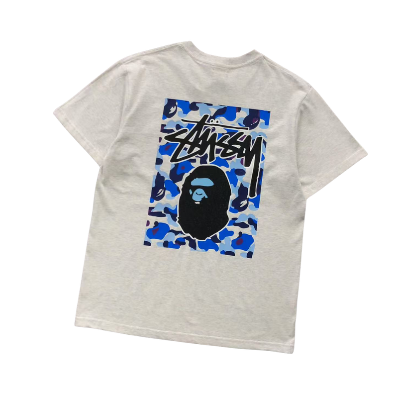 Camiseta Bape × Stussy "Frame"